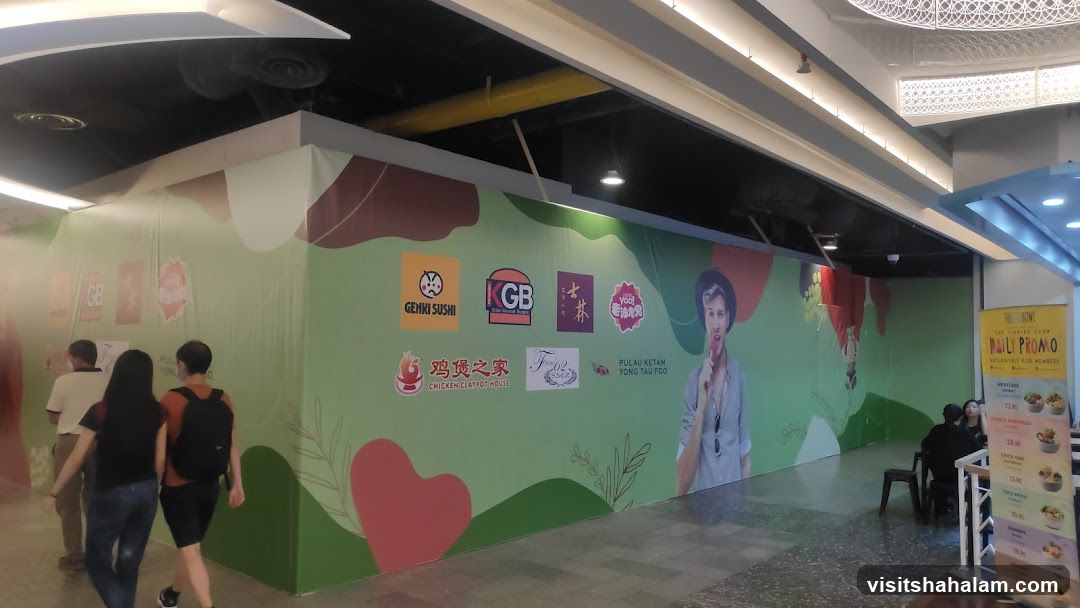 Mall Under Construction with Brand Logos