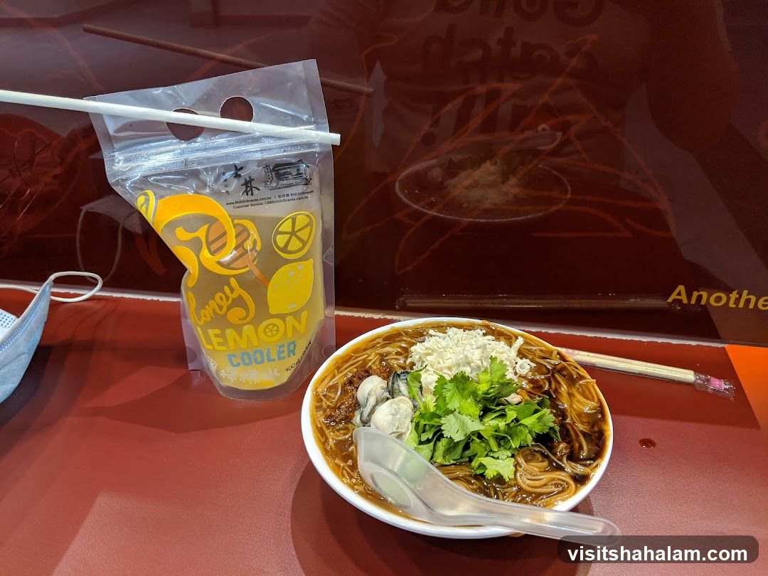 Noodle Dish and Honey Lemon Cooler