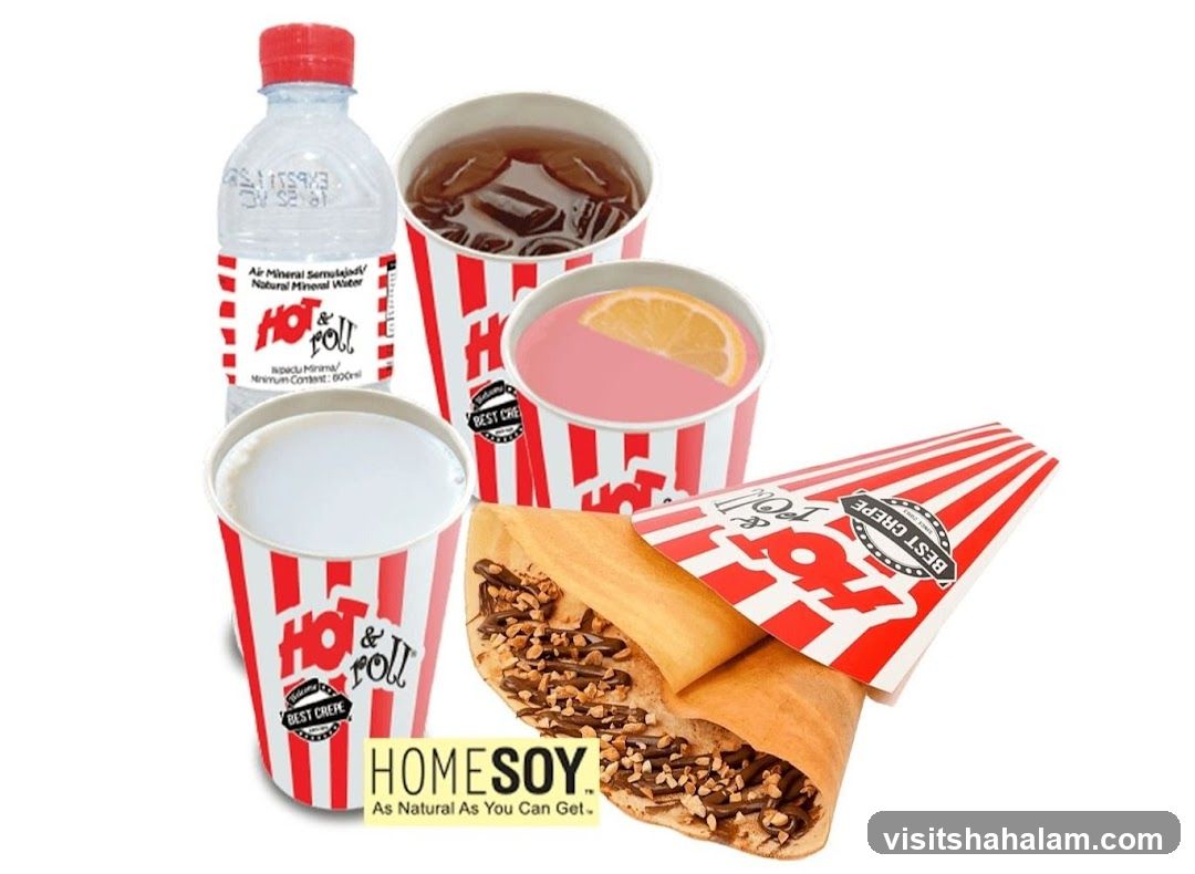 Hot & Roll Crepe and Drinks