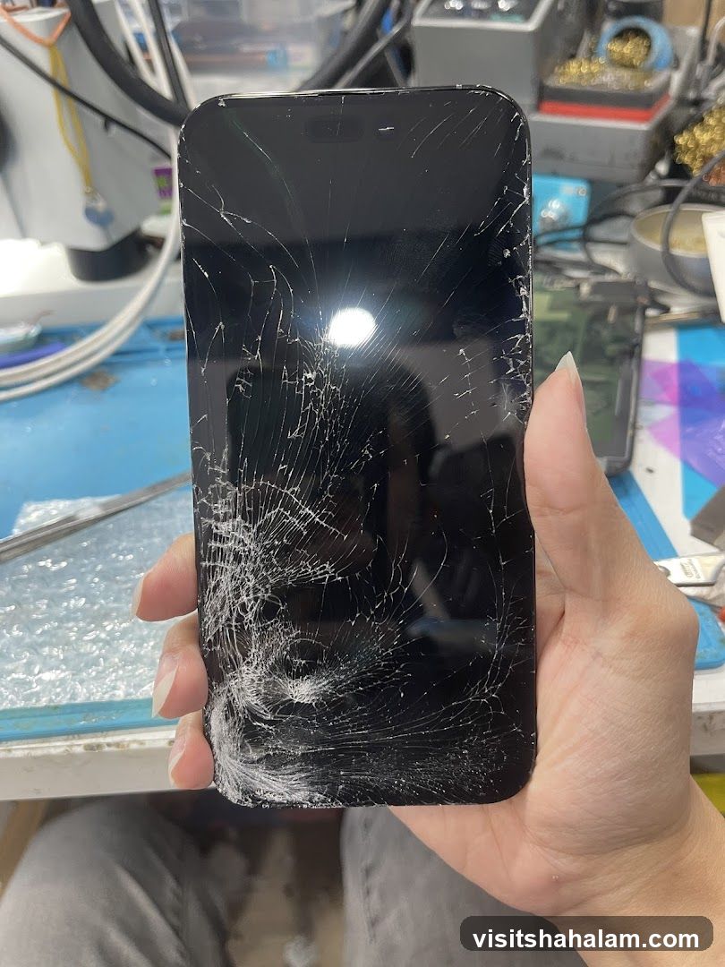 Cracked Smartphone Screen