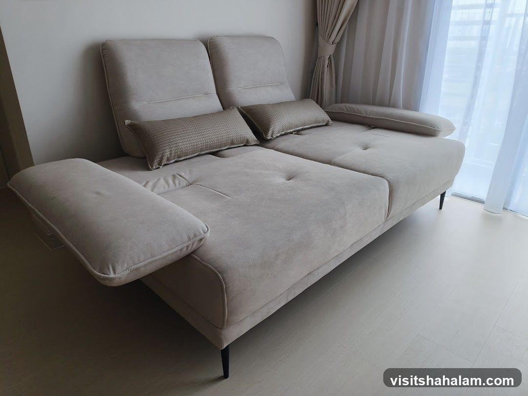 Modern Sofa with Pillows