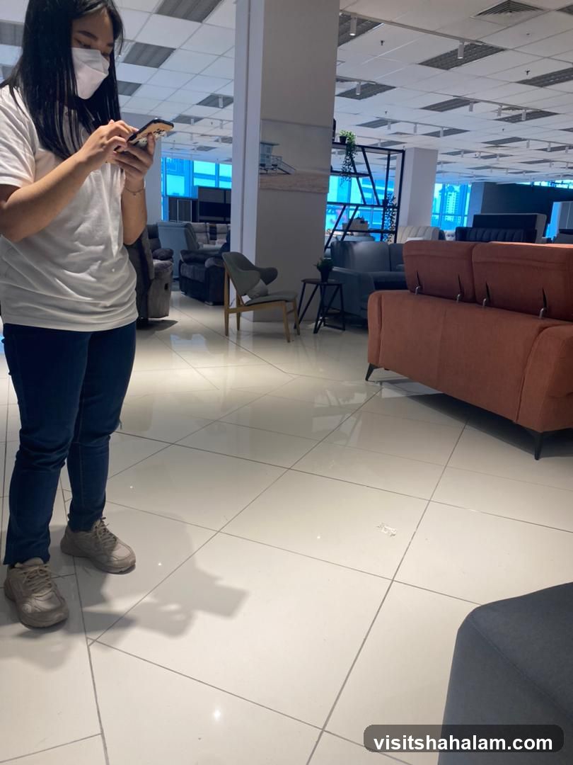 Woman in Furniture Store
