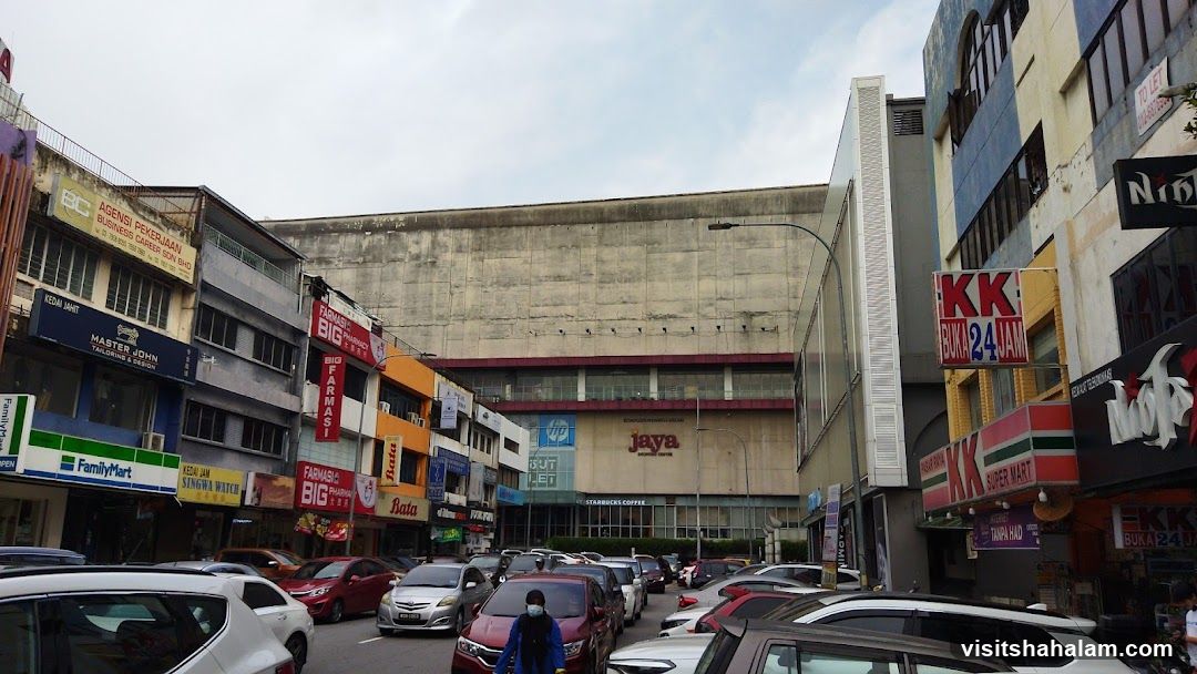 Street View with Shops and Traffic