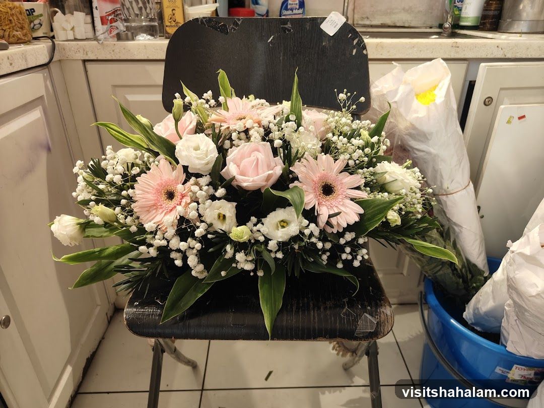 Flower Arrangement on Chair
