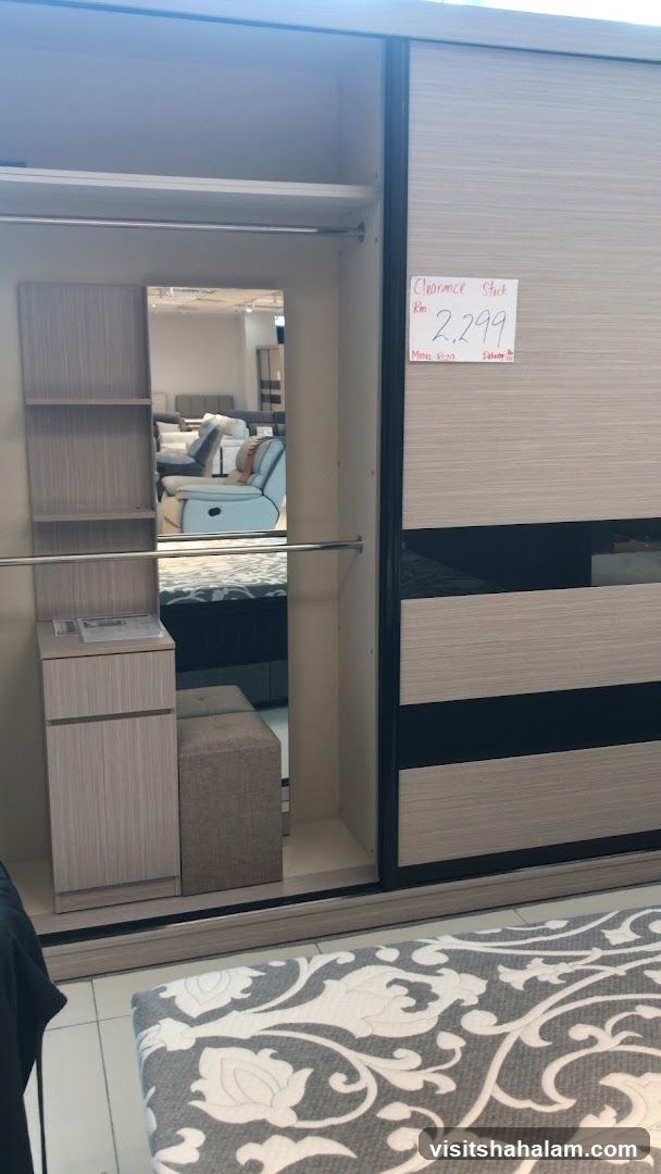 Wardrobe with Clearance Sale Tag