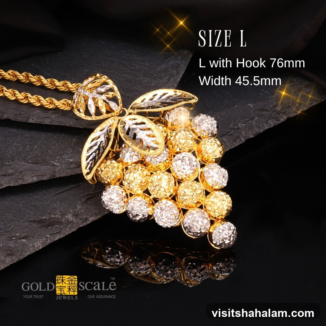 Gold Grape Pendant