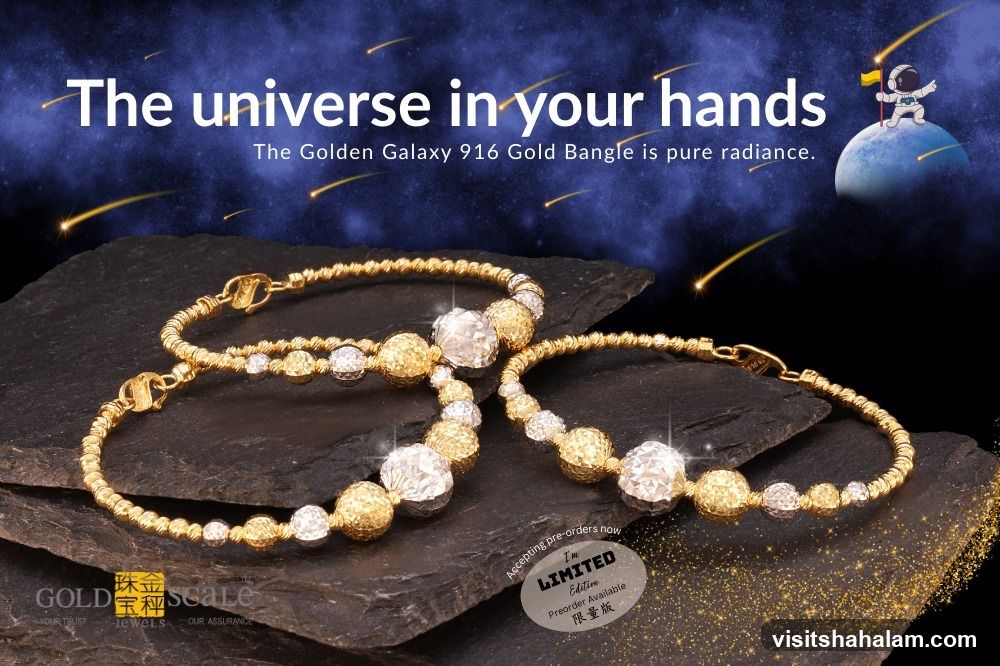 Golden Galaxy 916 Gold Bangle
