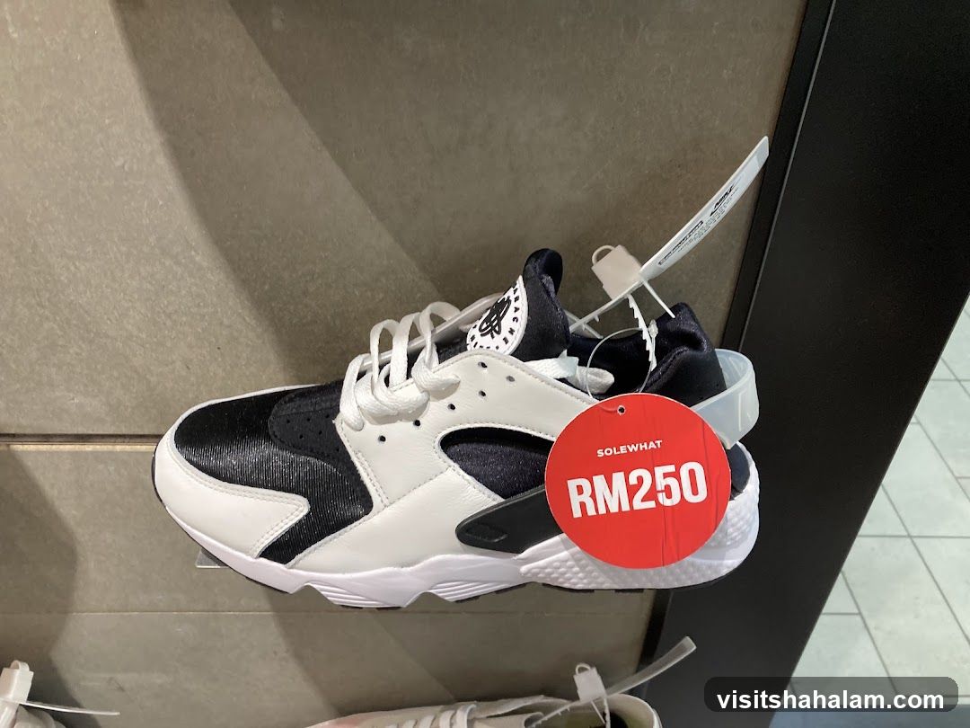 Sneakers with Price Tag