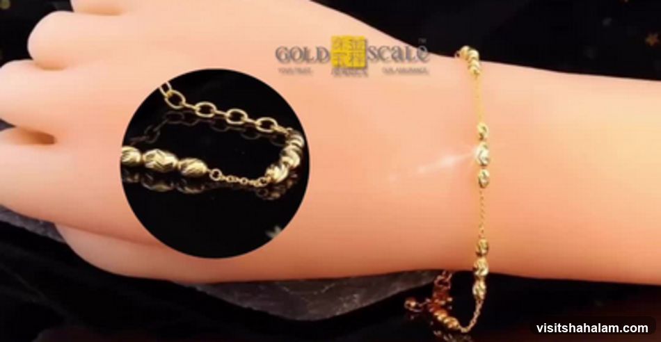 Gold Bracelet on Mannequin Arm