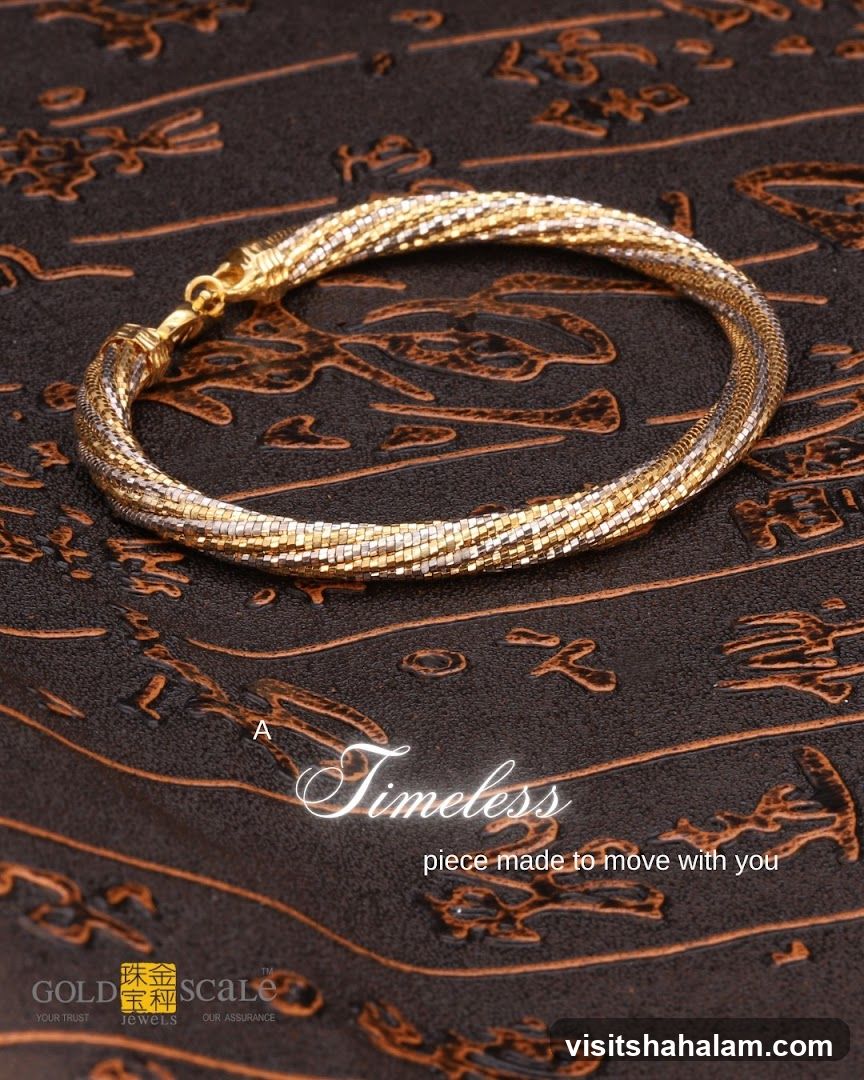 Gold and silver bracelet