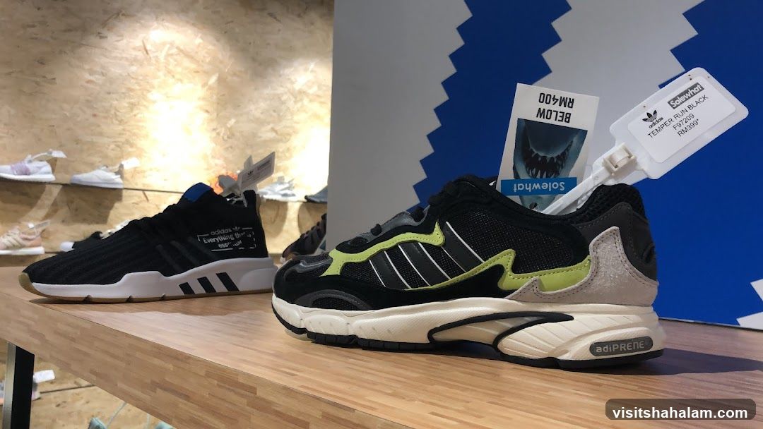 Adidas Sneakers on Display