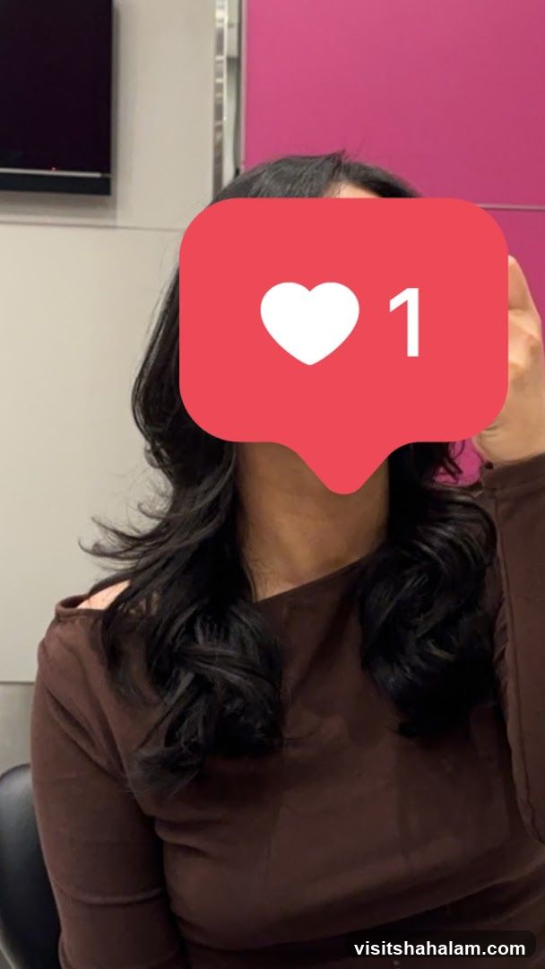 Woman with a heart and number 1 overlay