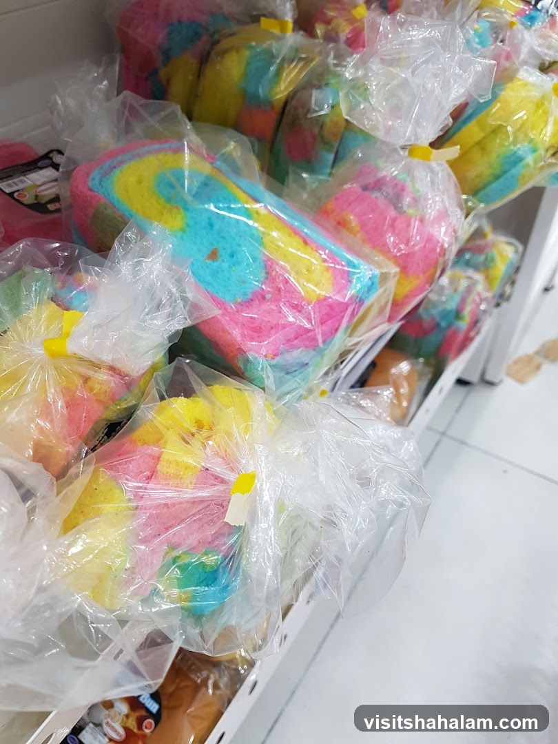 Rainbow Bread Slices