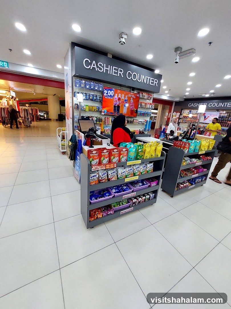Cashier Counter with Snacks
