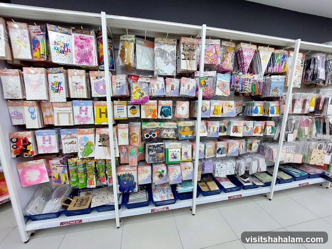 Party Supplies Display
