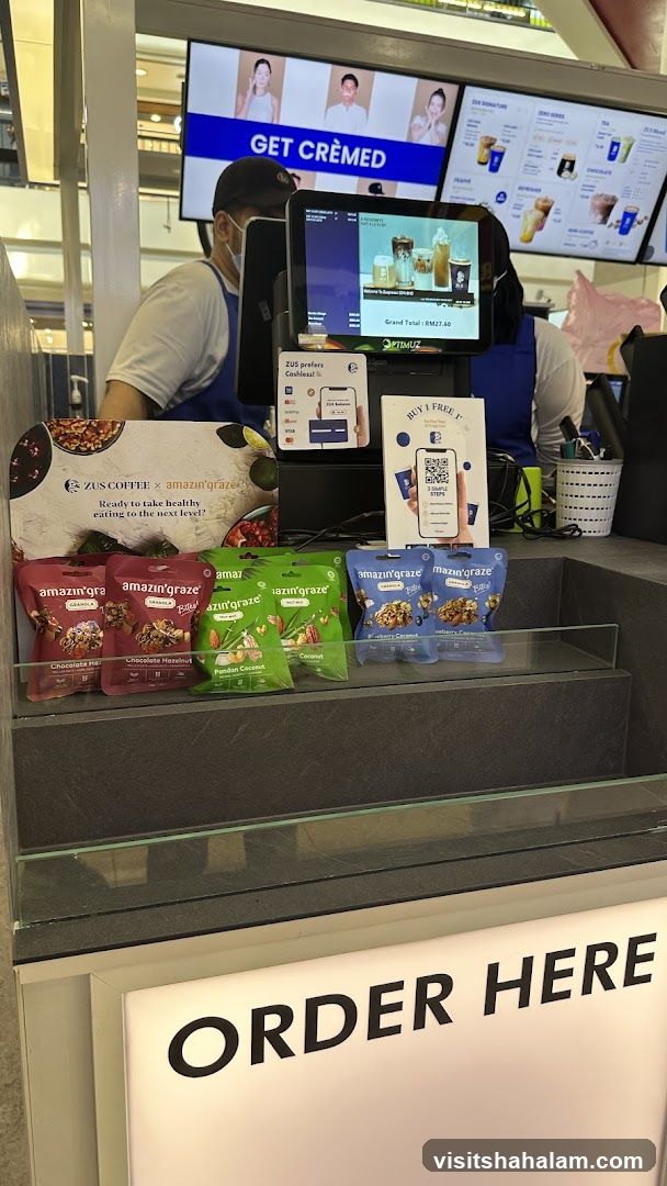ZUS Coffee and Amazin' Graze Display