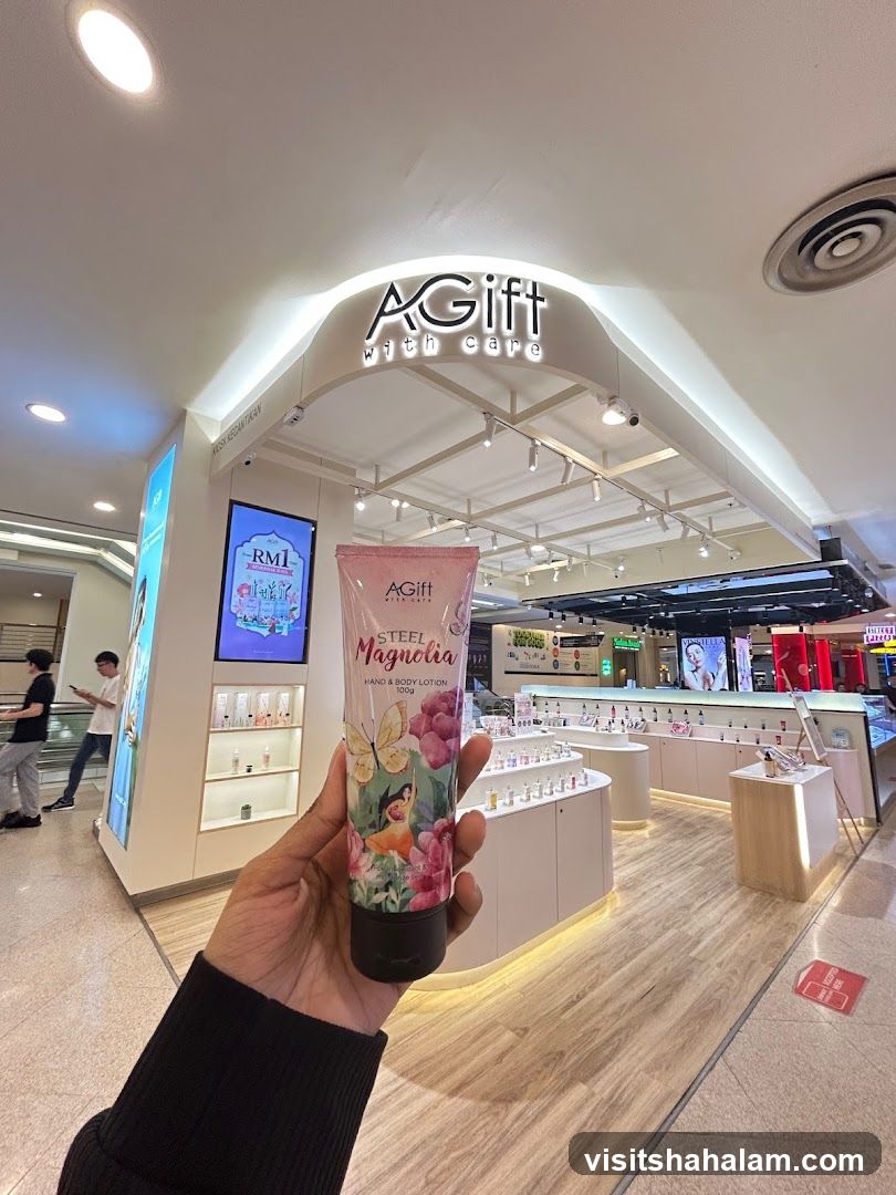 Hand lotion in a store