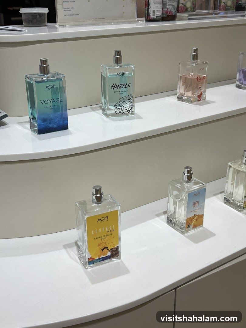 Perfume Bottles Display