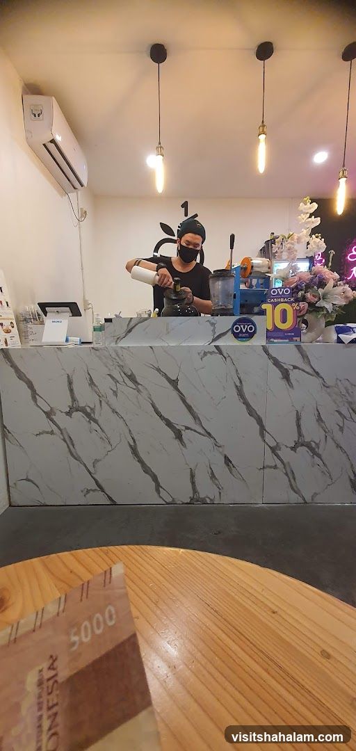 Barista preparing a drink