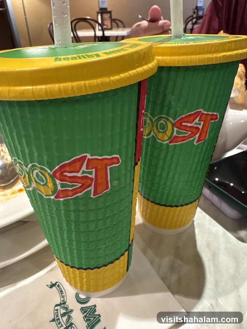 Two Green and Yellow Cups