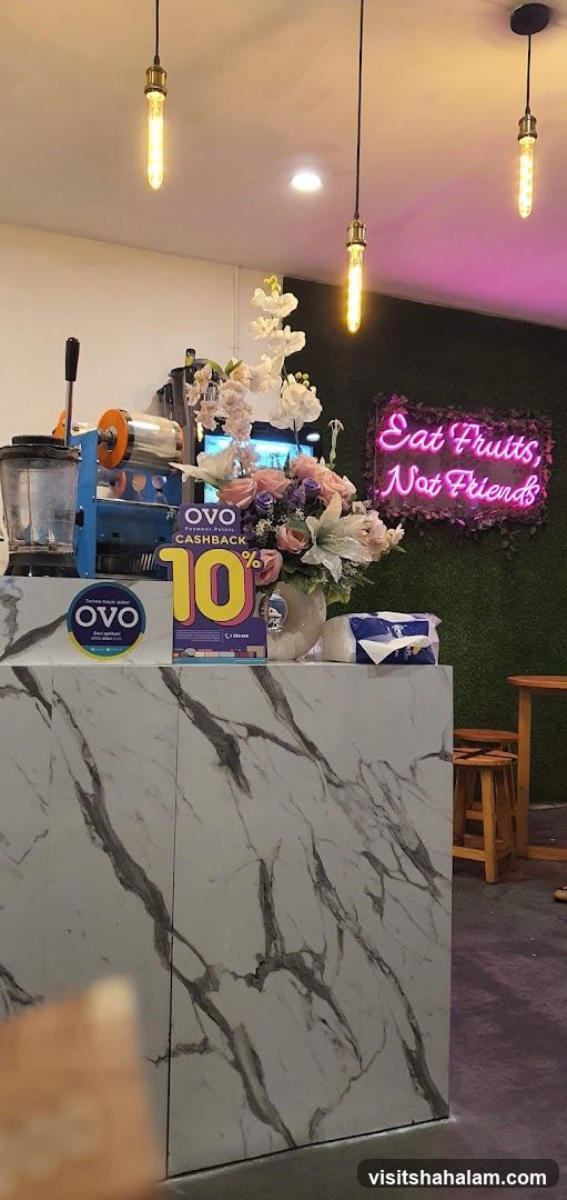 Counter with promotional display