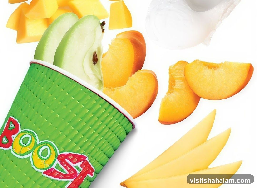Boost Juice Cup with Fruit