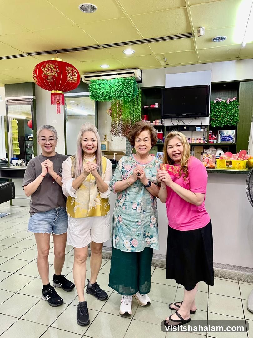 Four women celebrating