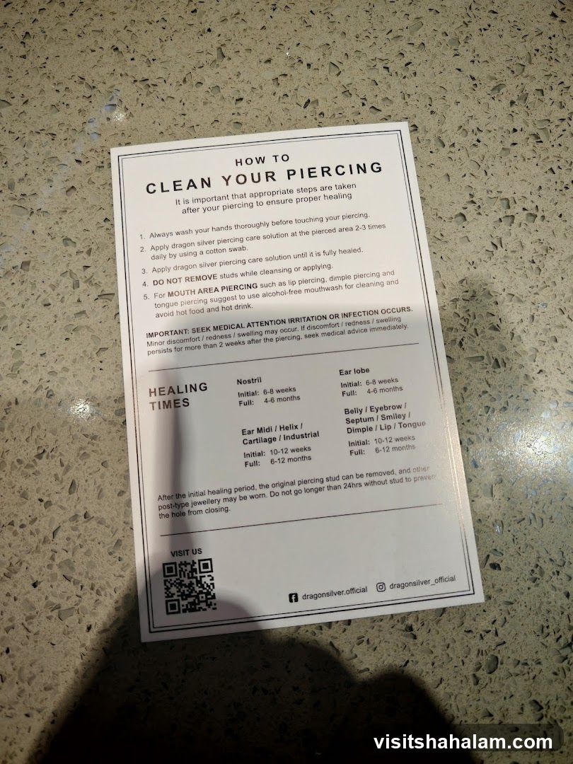 How to Clean Your Piercing Guide