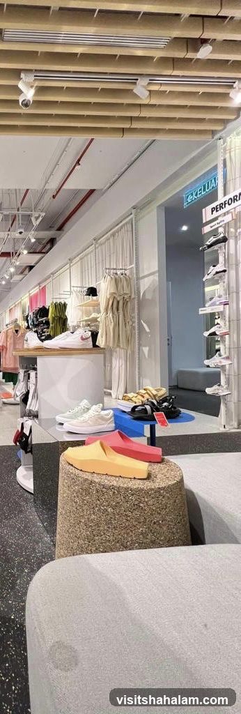 Athletic Apparel and Footwear Store Interior