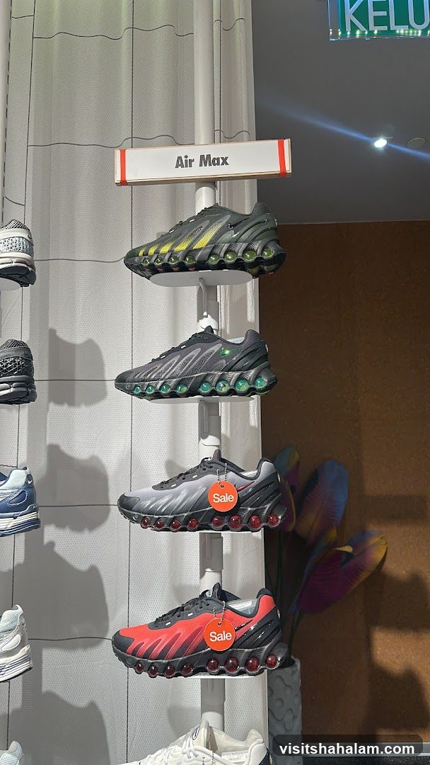 Nike Air Max Sneakers on Display