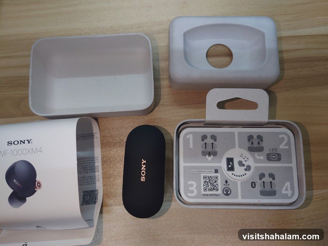 Sony WF-1000XM4 Earbuds Packaging