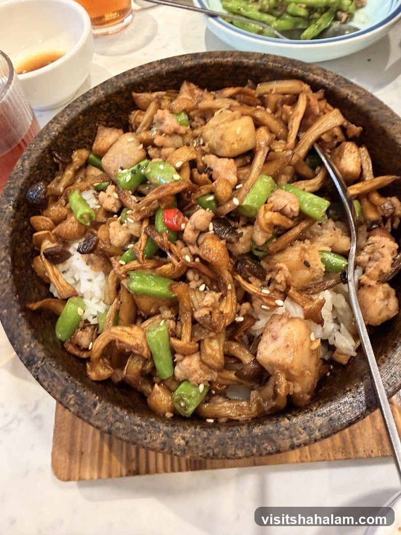 Mushroom and Pork Rice Bowl