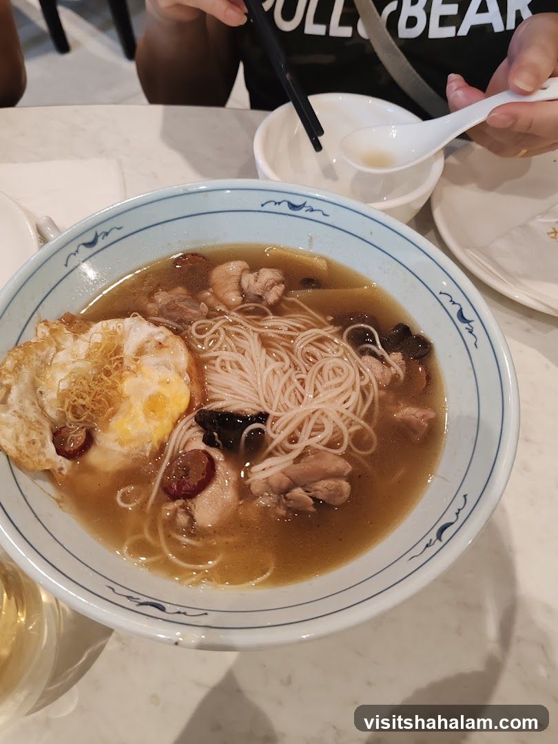 Noodle Soup with Fried Egg