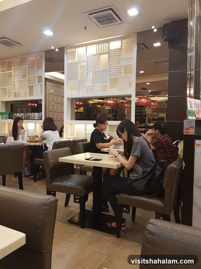 Restaurant Interior with Diners
