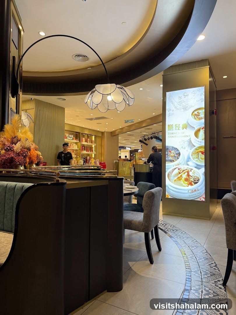 Restaurant Interior with Digital Menu