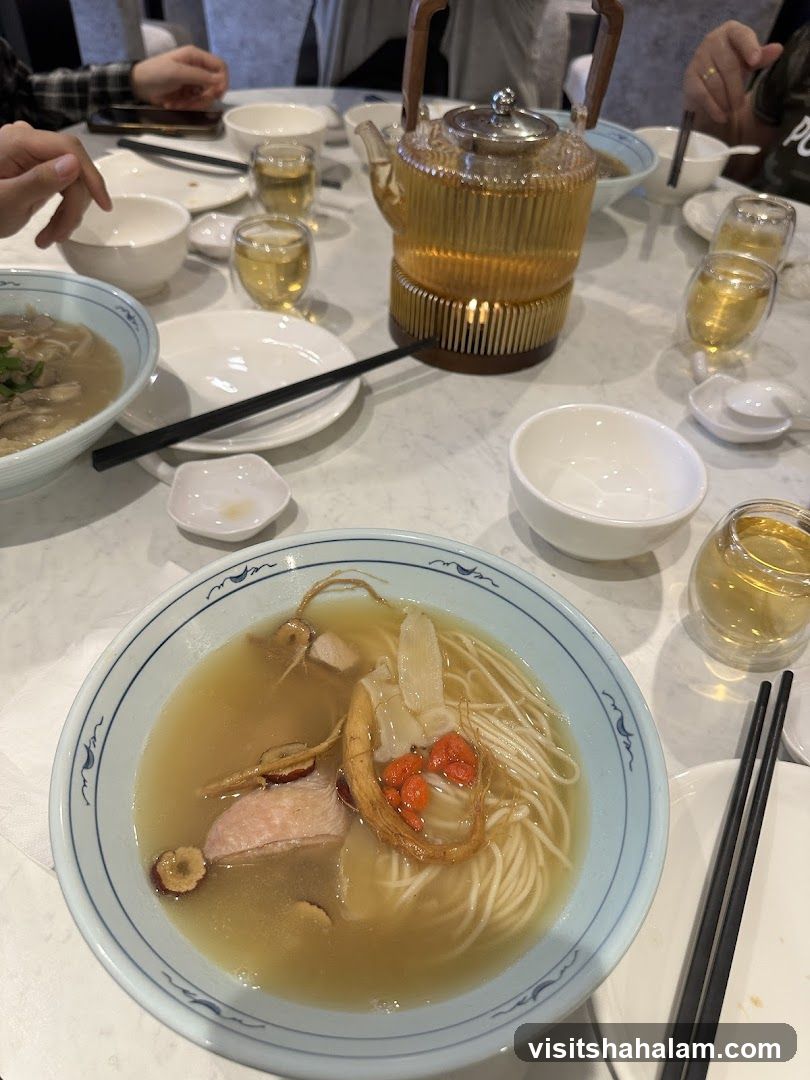 Table Setting with Soup and Tea