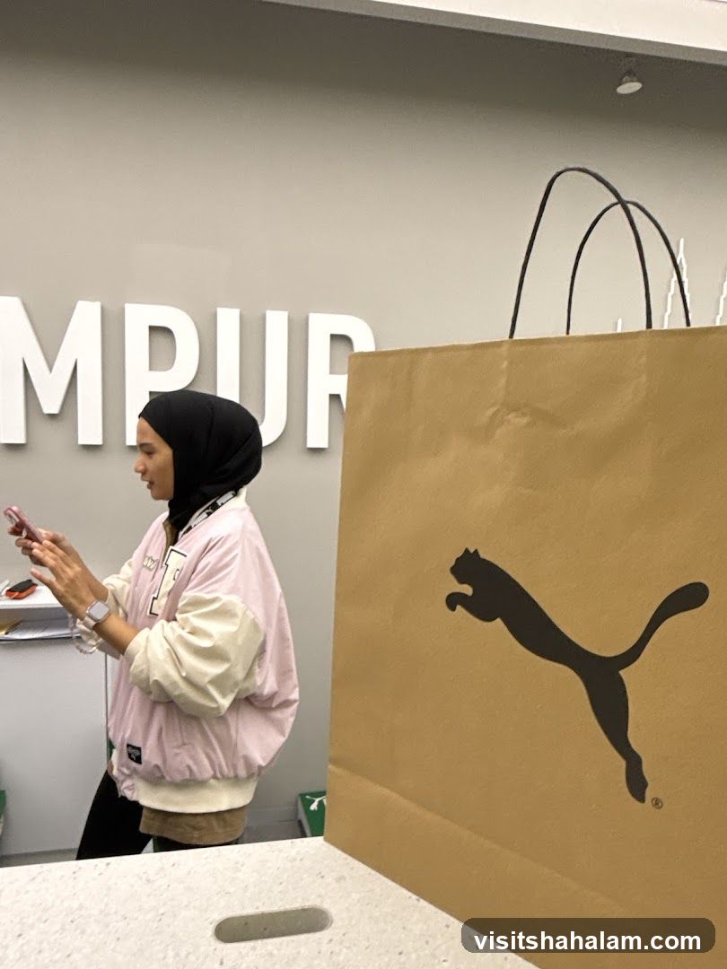 Puma Shopping Bag and Store Interior