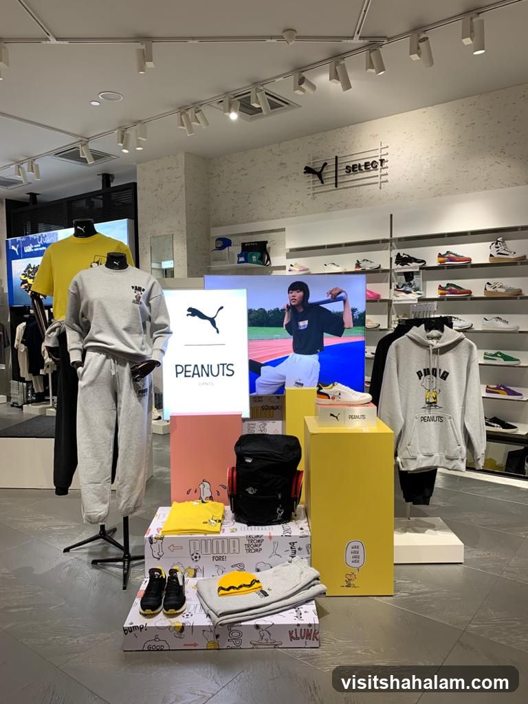 Puma x Peanuts Collection Display