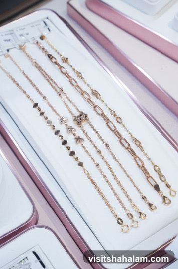 Gold Bracelets Display