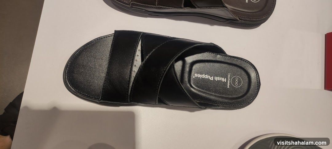 Black Hush Puppies Sandals