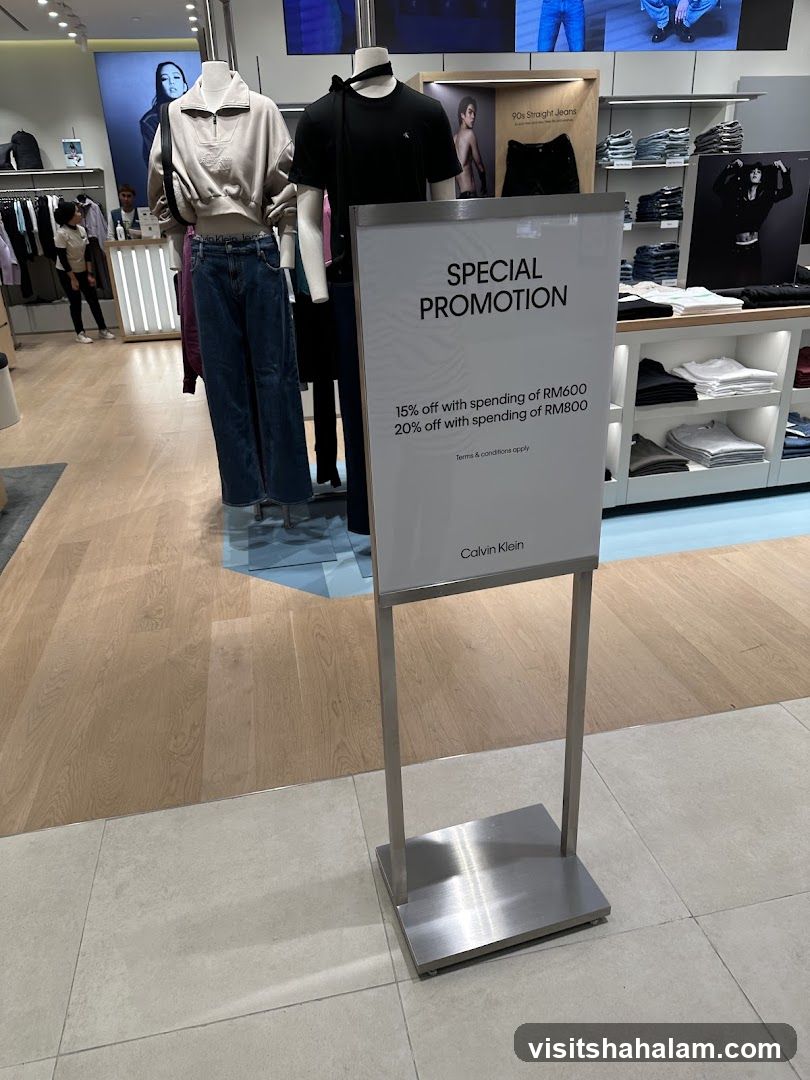 Calvin Klein Promotion Sign