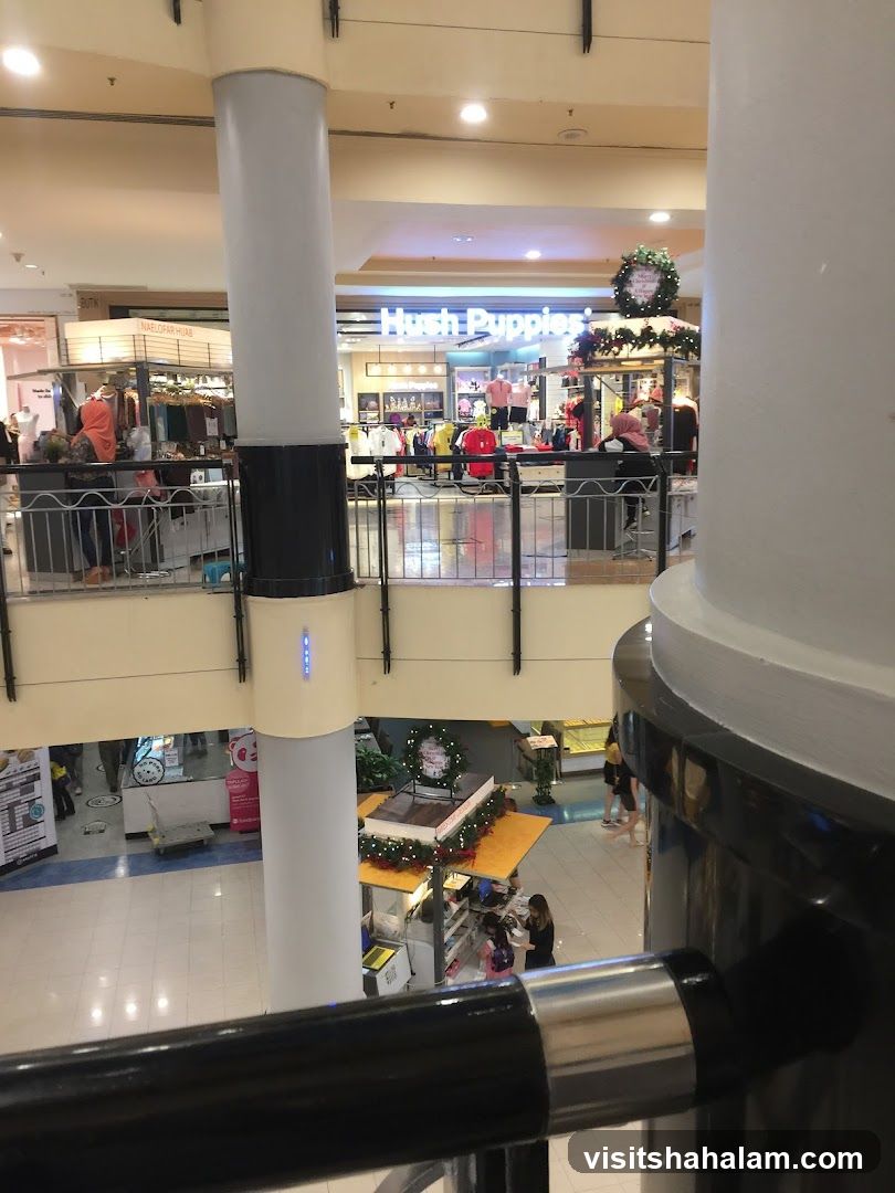 Mall Interior with Hush Puppies Store