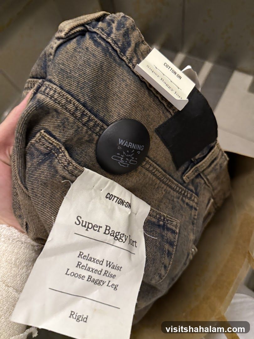 Jeans with tags