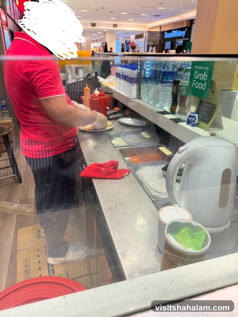 Food preparation counter