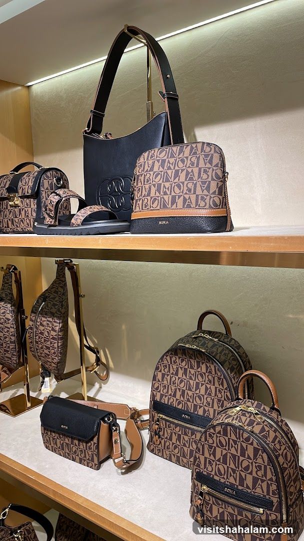 Bags and Sandals Display