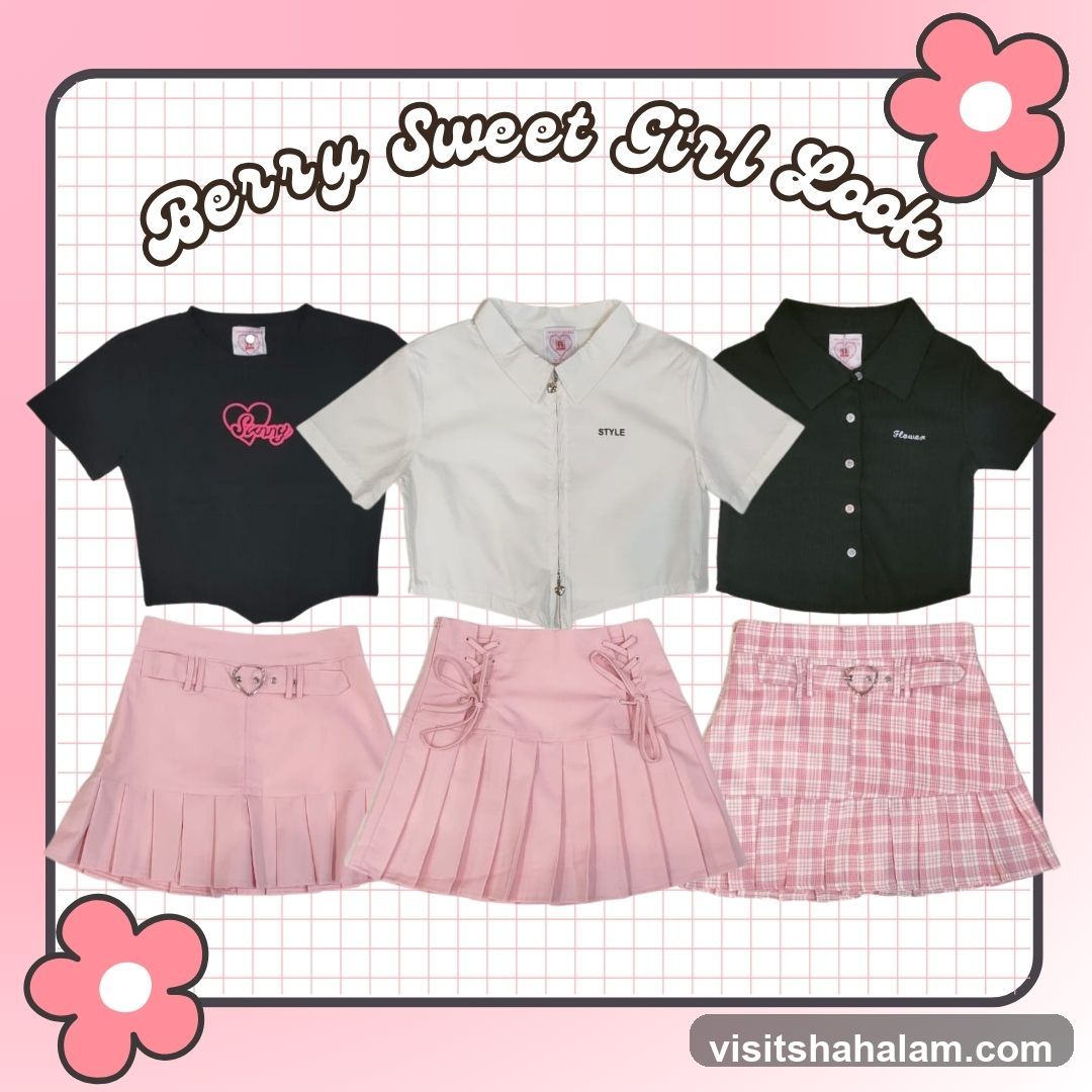 Berry Sweet Girl Look Outfits