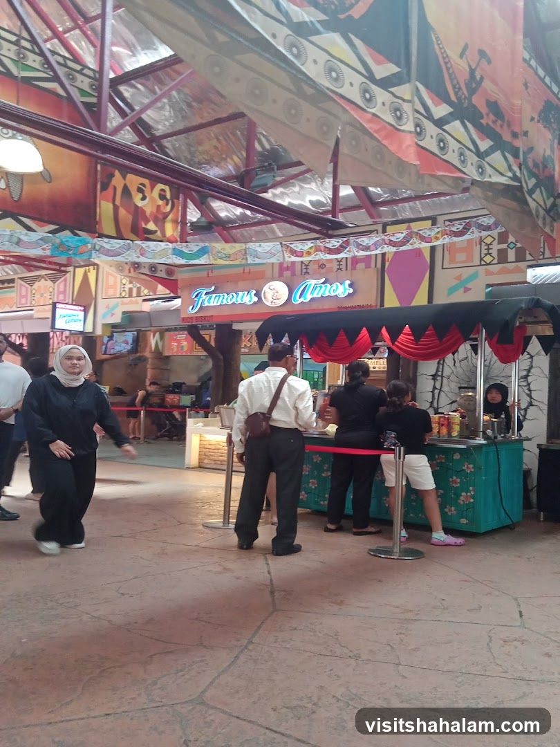 Food stall with signage