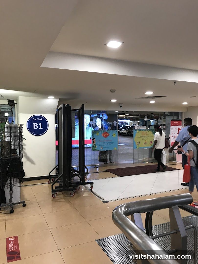 Mall Entrance with Promotional Displays