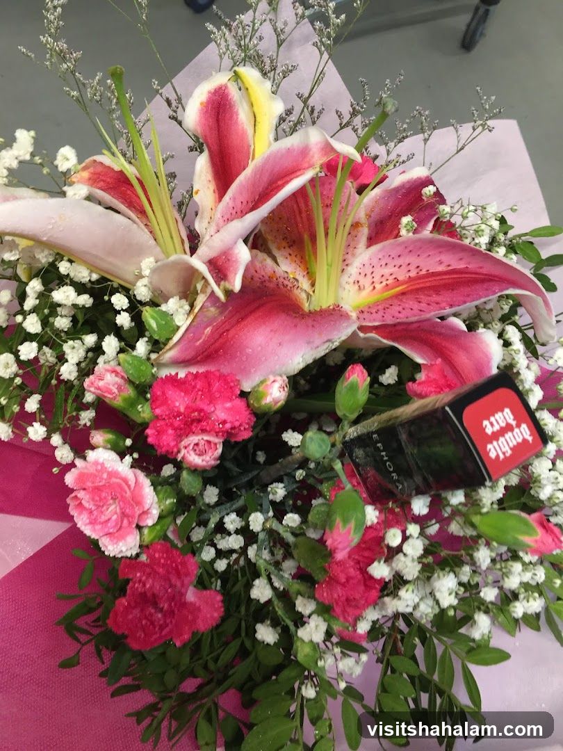 Bouquet with Sephora Product