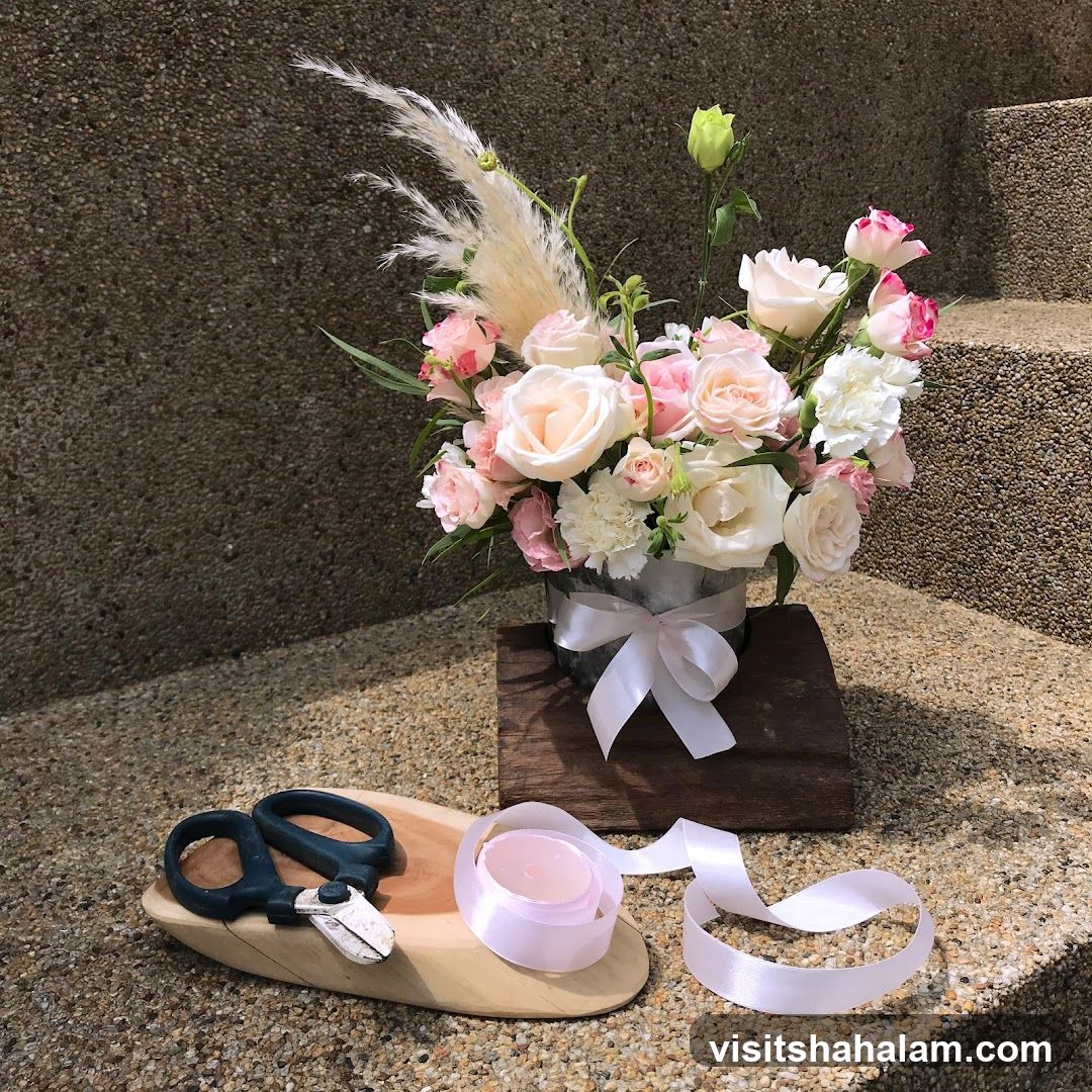 Floral Arrangement with Florist Tools